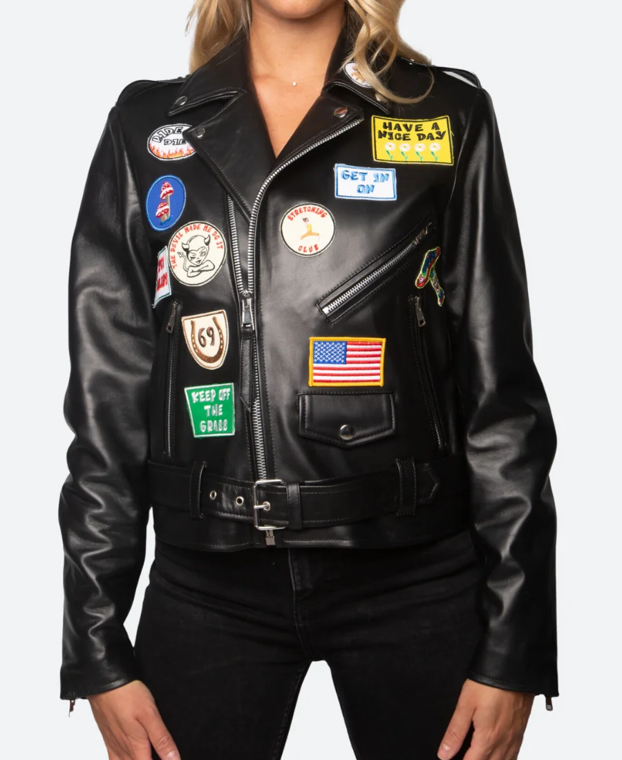 Harleys Hawaii Katy Perry Leather Jacket Front Image