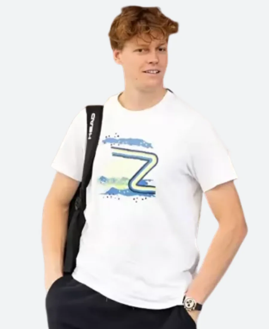 Jannik Sinner White T-shirt