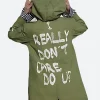 Melania I Really Don't Care Jacket Back Image