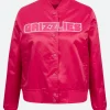 Memphis Grizzlies Triple Pink Varsity Jacket Front Image