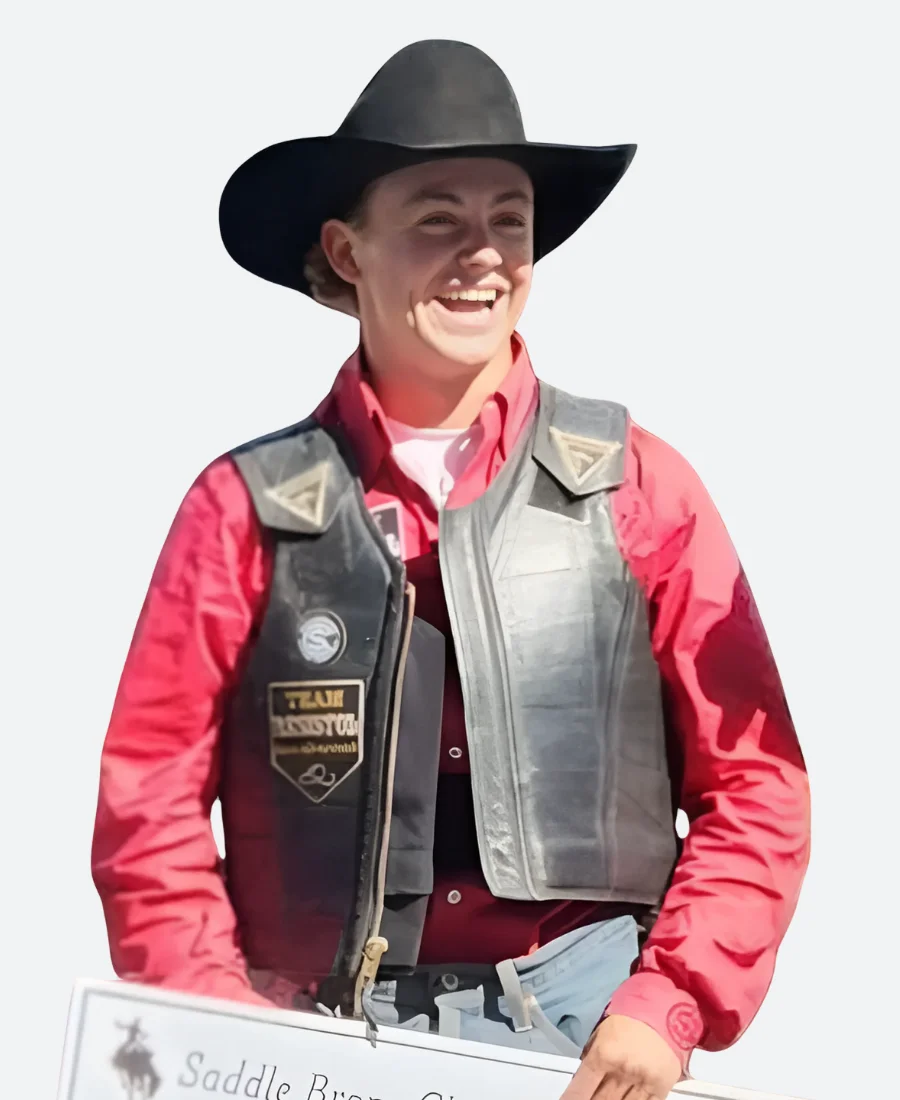NFR Las Vegas Logan Hay Leather Vest