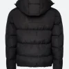 NOFS Black Puffer Jacket Back Image