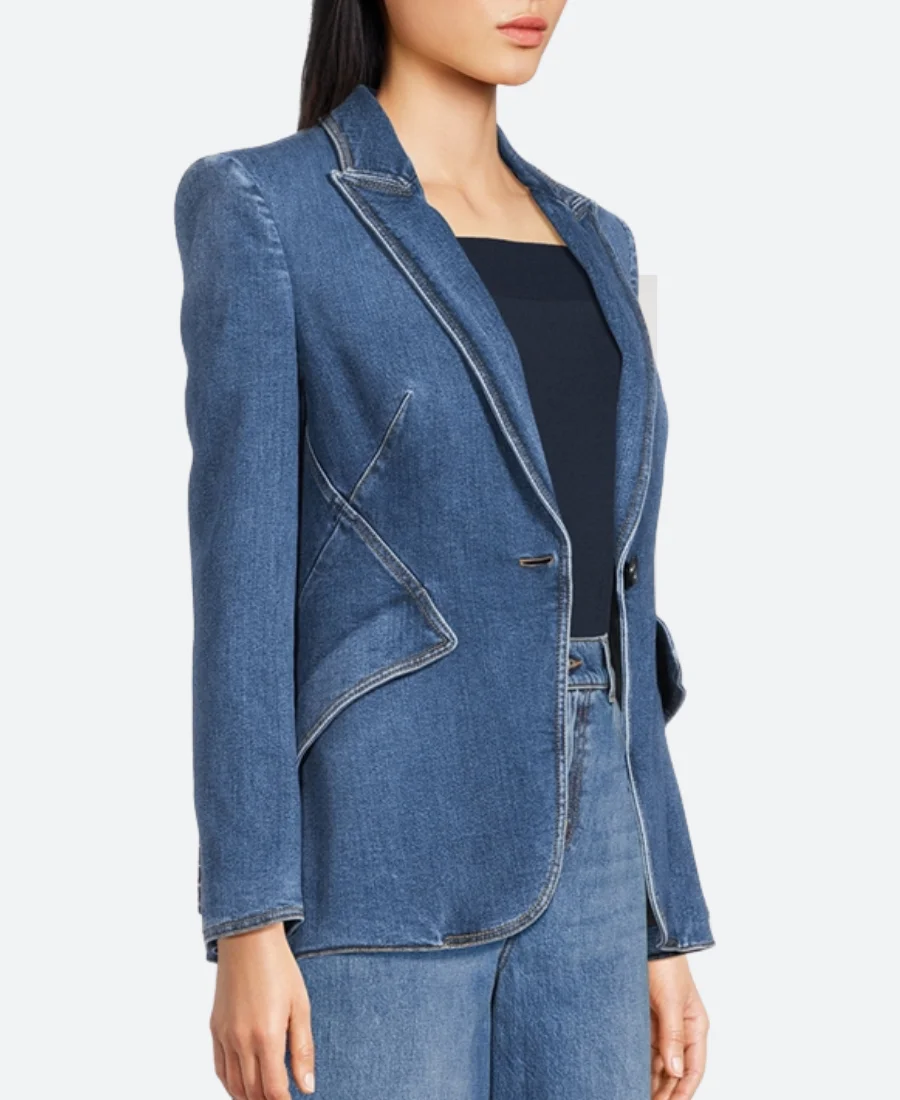 NYC 2025 Camila Alves Denim Blazer Arms Image