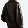 NYC 2025 Jessica Alba Leather Jacket Back Image