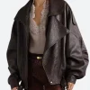 NYC 2025 Jessica Alba Leather Jacket Full Image