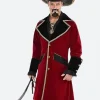 Pirates Of The Caribbean Captain Jack Sparrow Velvet Coat Front Image