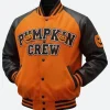 Pumpkin Crew Halloween Varsity Jacket Front Image