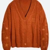 The Life Of A Showgirl Cardigan Front Imaged