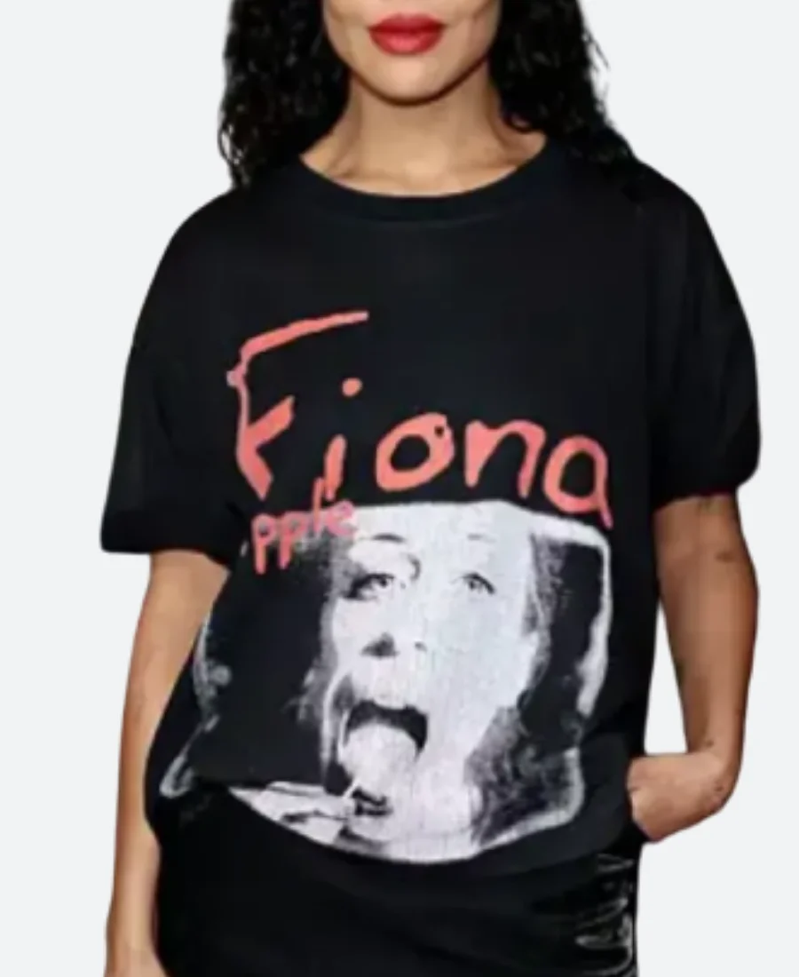 Through Her Lens Tessa Thompson Black T-shirt Front Image