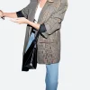 Tribeca NYC 2025 Margot Robbie Plaid Blazer