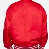 University Of Nebraska Red Varsity Jacket Style 01 Back image