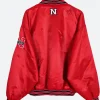 University Of Nebraska Red Varsity Jacket Style 02 Back Image