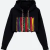 Wednesday Enid Sinclair Embroidered Hoodie Front Image