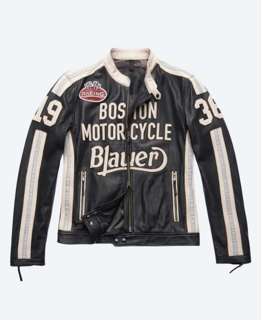 American Night Vincent Boston Blauer Leather Jacket Front Image