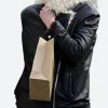 Ana Taylor Joy Fur Leather Jacket Arms Image