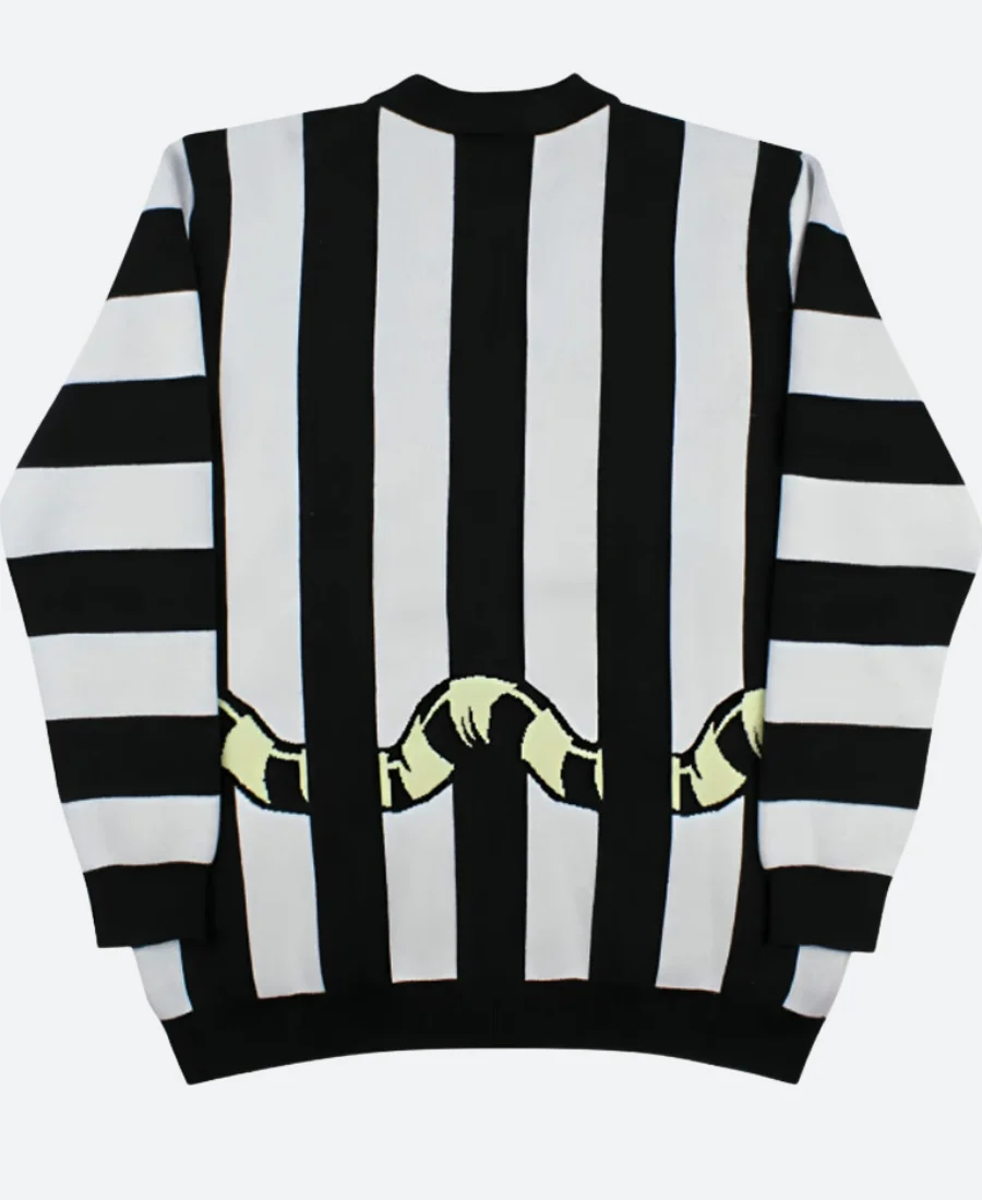 Beetlejuice Any Means Necessary Cardigan Back Image