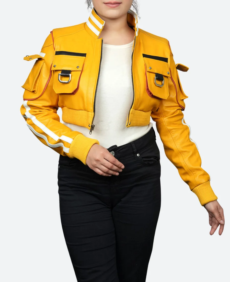 Final Fantasy XV Cindy Aurum Leather Jacket Front Image