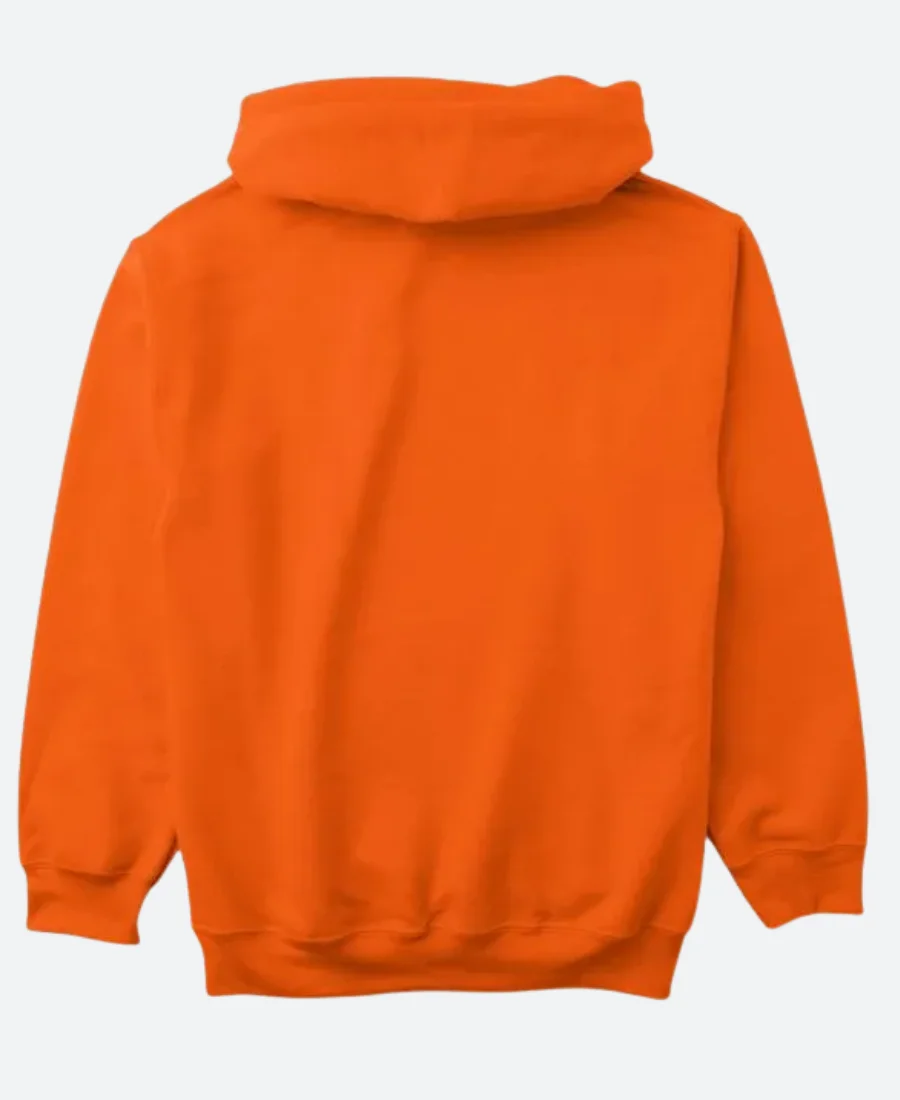 Halloween Pumpkin Orange Hoodie Back Image
