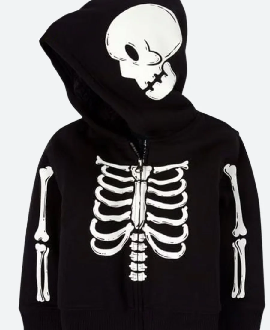 Halloween Skeleton Hoodie Front Image
