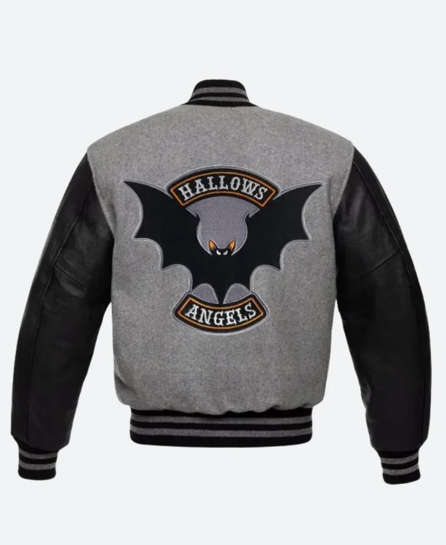 Halloween Spooky Varsity Jacket back Image