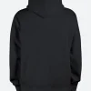 Pumpkin Face Halloween Hoodie Black back Image