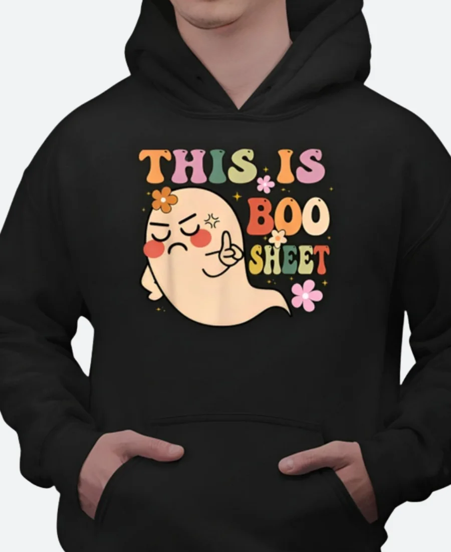 This Is Boo Sheet Ghost Halloween Hoodie Front Image