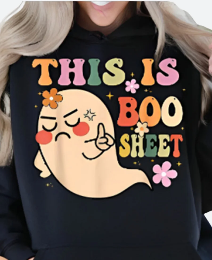 This Is Boo Sheet Ghost Halloween Hoodie