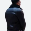 12 Dates of Christmas Chad Savage Leather Jacket Back Close Image