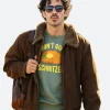A Very Jonas Christmas Joe Jonas Suede Leather Jacket Front Image