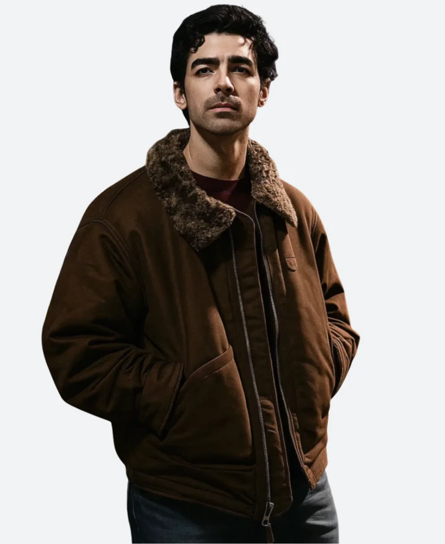 A Very Jonas Christmas Joe Jonas Suede Leather Jacket