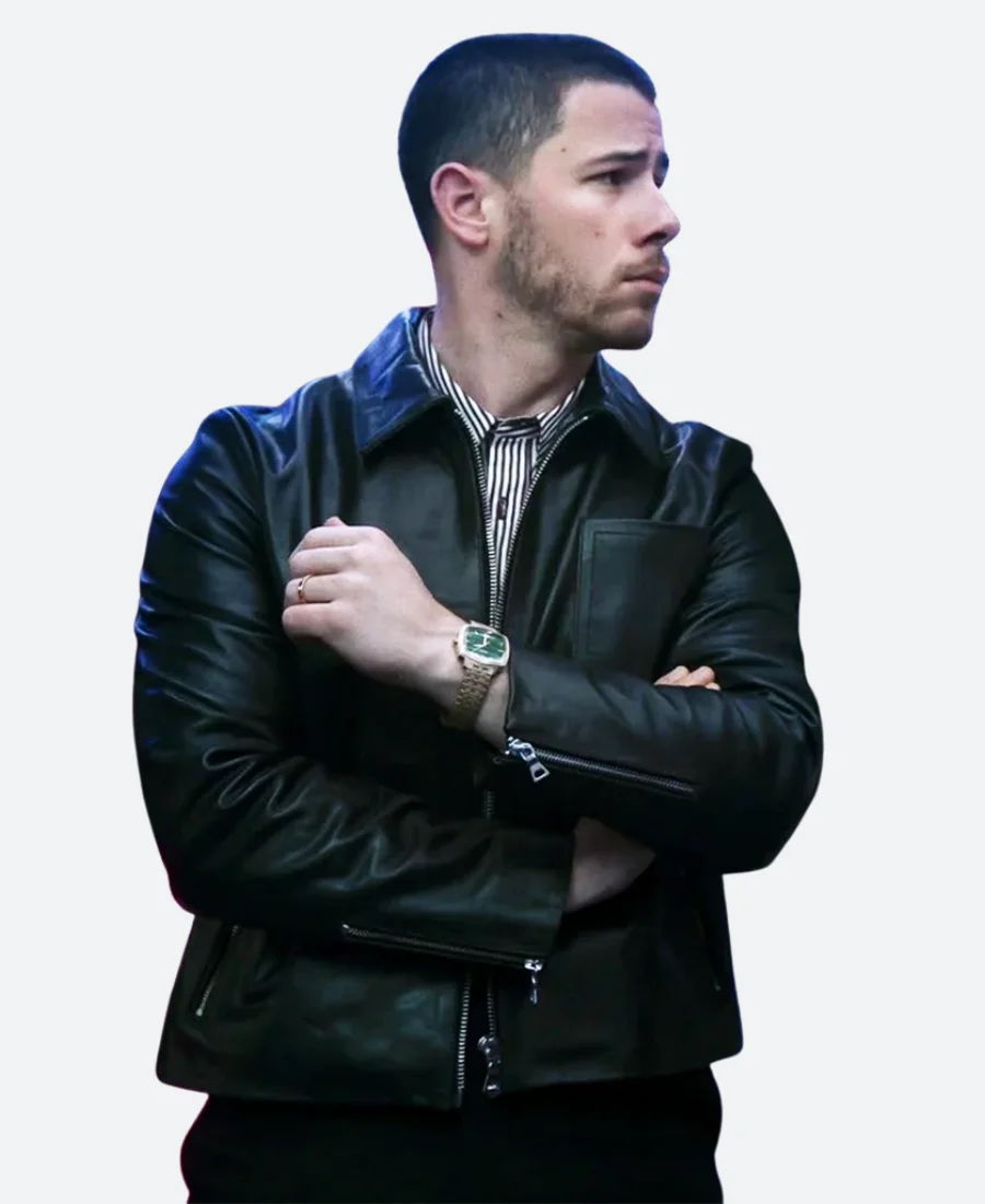 A Very Jonas Christmas Nick Jonas Leather Jacket