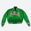AKA Vintage Varsity Jacket Green Front Image