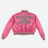 AKA Vintage Varsity Jacket Pink Back Image