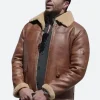 Best Christmas Ever Valentino Leather Jacket Front Image