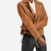 Christmas At Castle Hart Margot Bennett Suede Leather Jacket Full Image