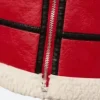 Christmas Red Leather Jacket Bottomom Image