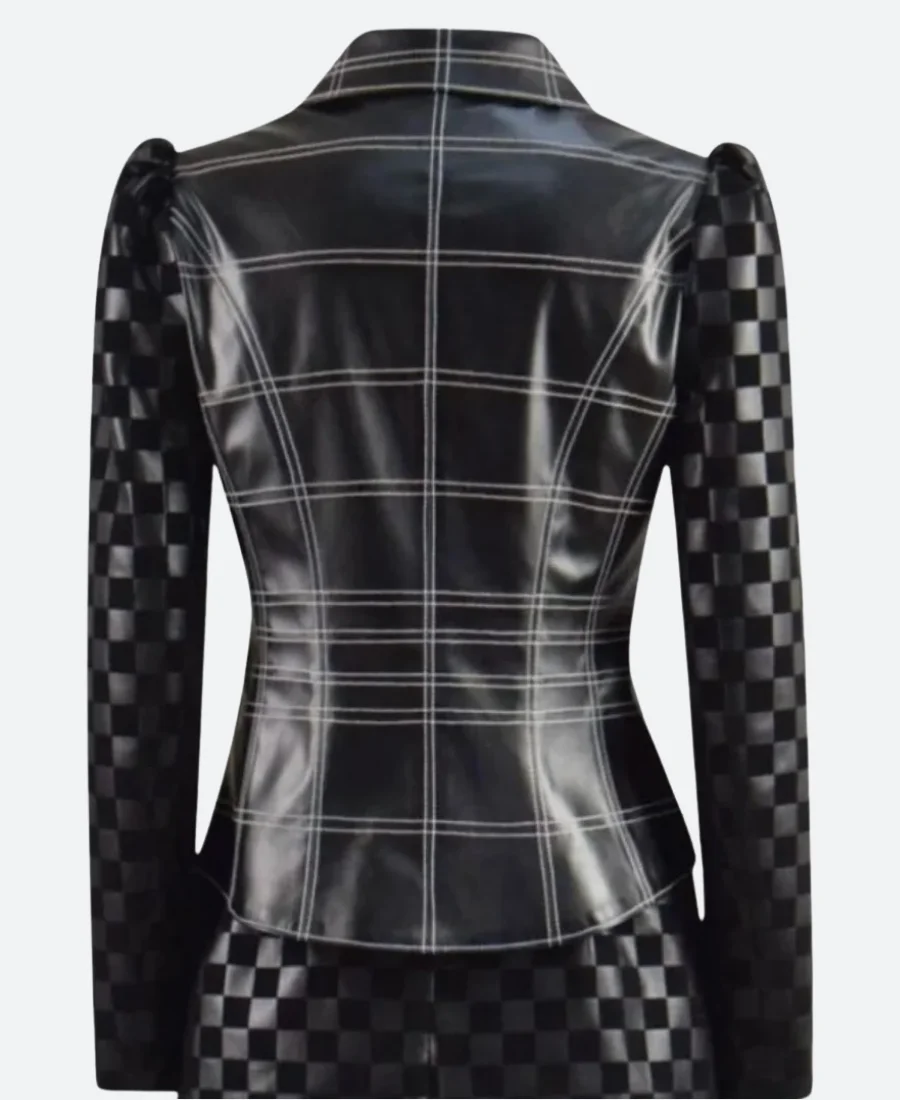 Cruella De Vil Leather Jacket Back Image