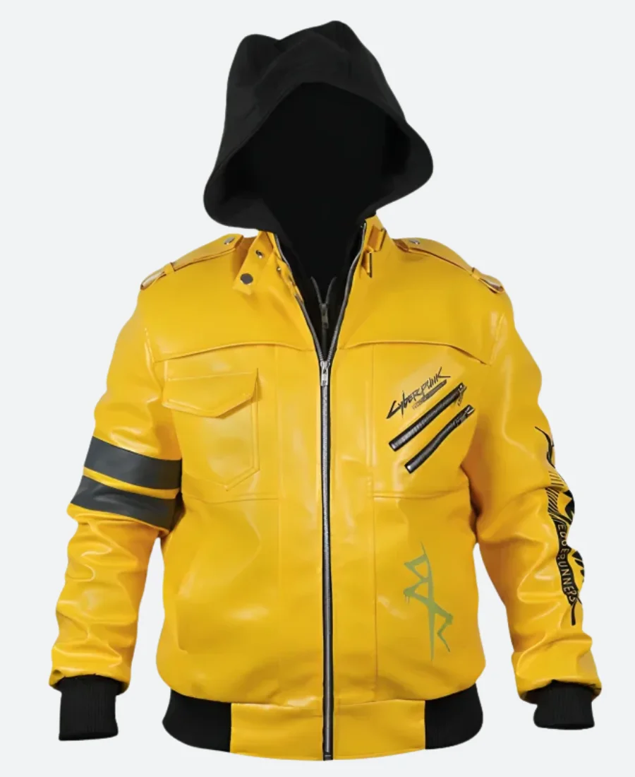 Cyberpunk Edgerunners David Martinez Leather Jacket Front Image