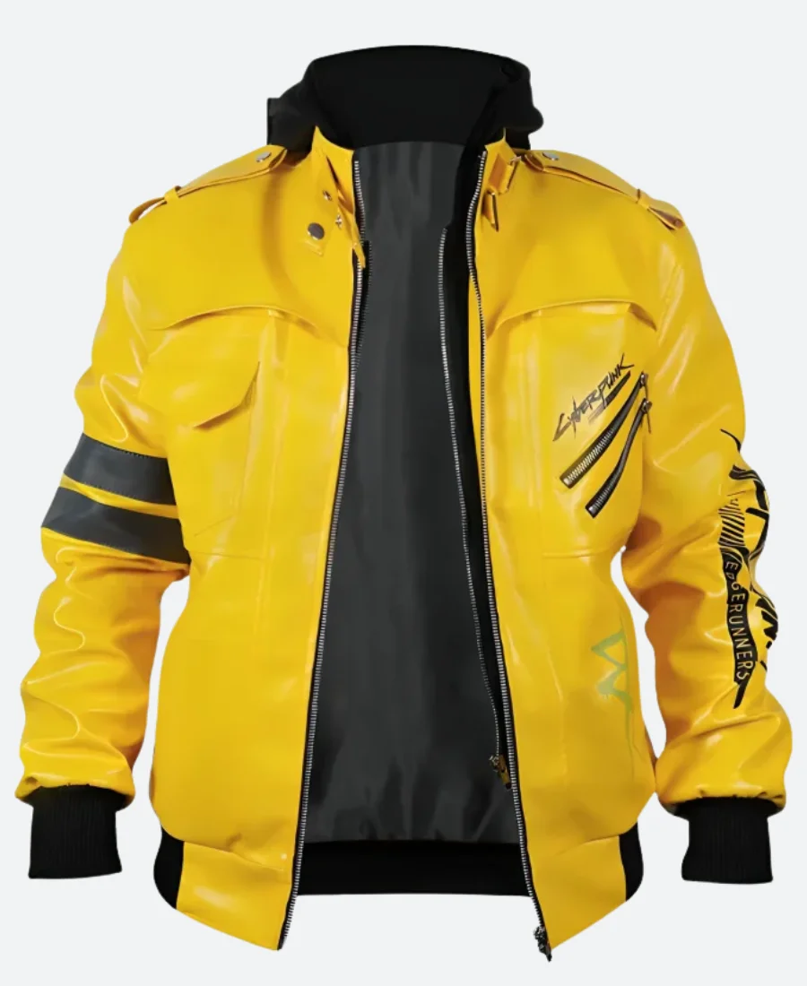 Cyberpunk Edgerunners David Martinez Leather Jacket Full Imaage