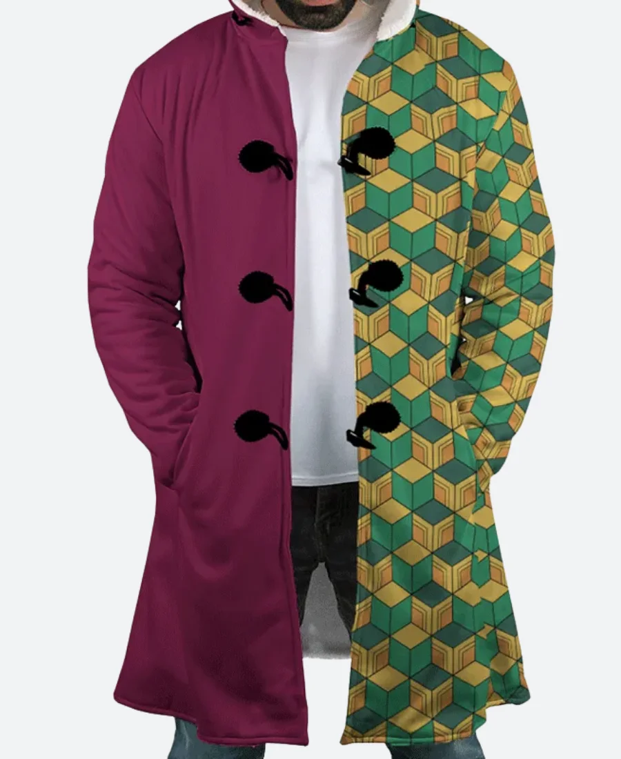 Demon Slayer Giyu Tomioka Coat Front Image
