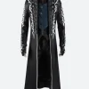 Devil May Cry 3 Vergil Leather Trench Coat Front Image
