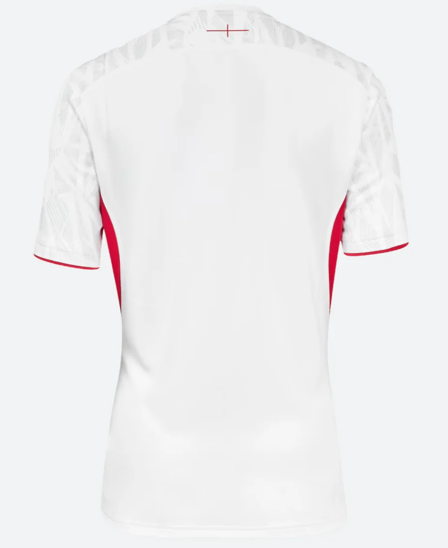 England Rugby World Cup 2025 White Jersey Back Image