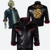 Final Fantasy VII Remake Leslie Kyle Leather Jacket Front & Back Image