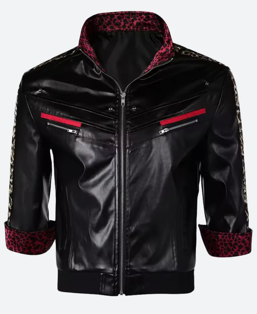 Final Fantasy VII Remake Leslie Kyle Leather Jacket Front Image