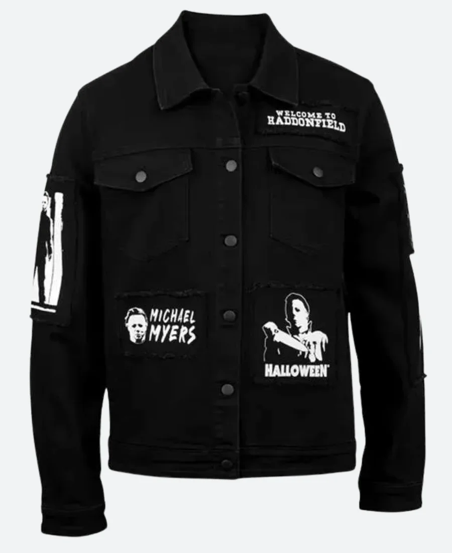 Halloween Michael Meyers Trucker Jacket Front Image