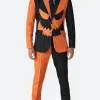 Halloween Pumpkin Pinstripe Suit Front Image