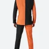 Halloween Pumpkin Pinstripe Suit back Image