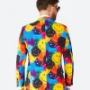 Halloween Smiley Drip Blazer Back Image