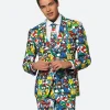 Halloween Super Mario All Over Blazer Front Image