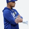 LA Dodgers Dave Robert Built For Fall Hoodie ArmImage